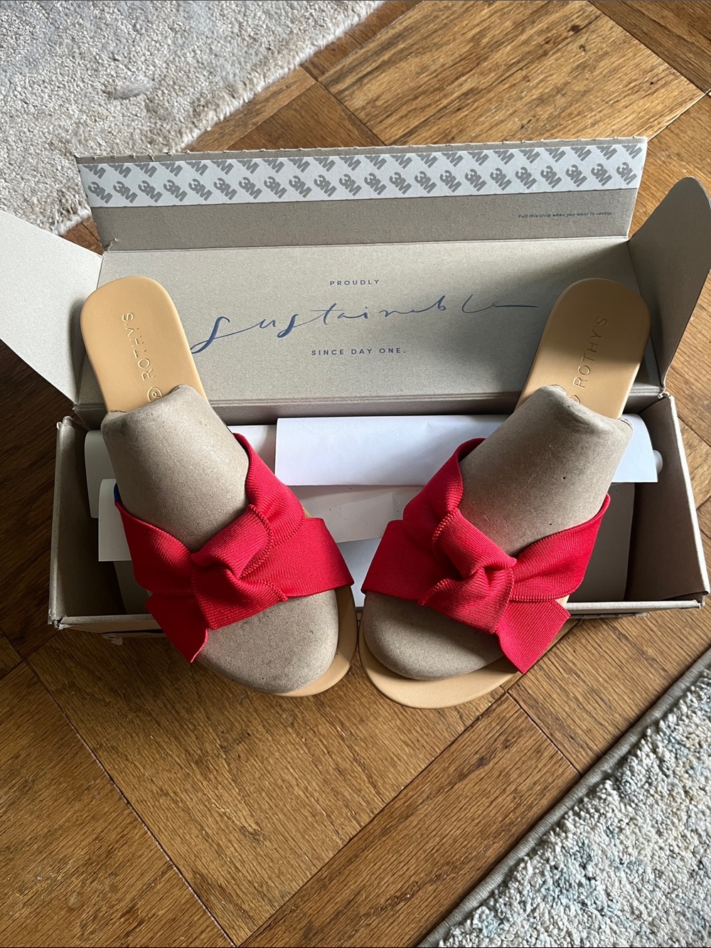 Rothy's Red Knot Slide Sandals